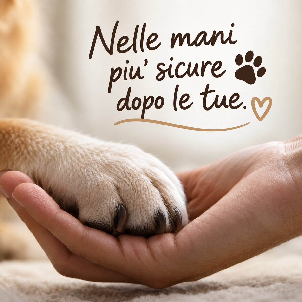Nelle mani più sicure dopo le tue
